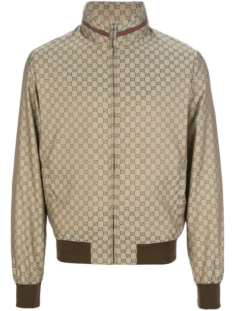 gucci bomber jacket mens|gucci jacket windbreaker.